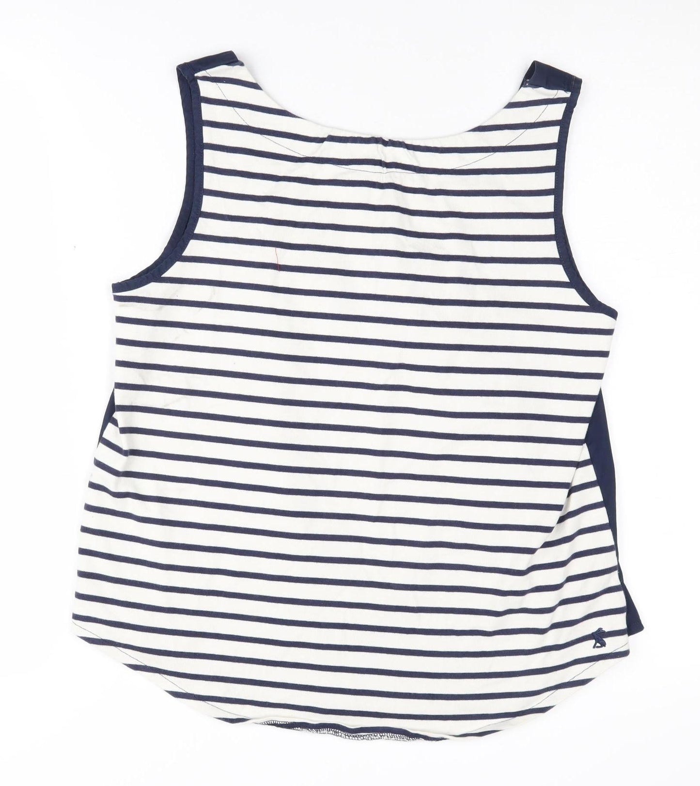 Joules Women's Blue Striped Tank Top, Size 10, Cotton