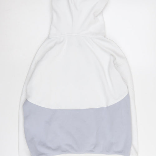 Kappa Boys White Hoodie, Logo Accent, Size 9 Years