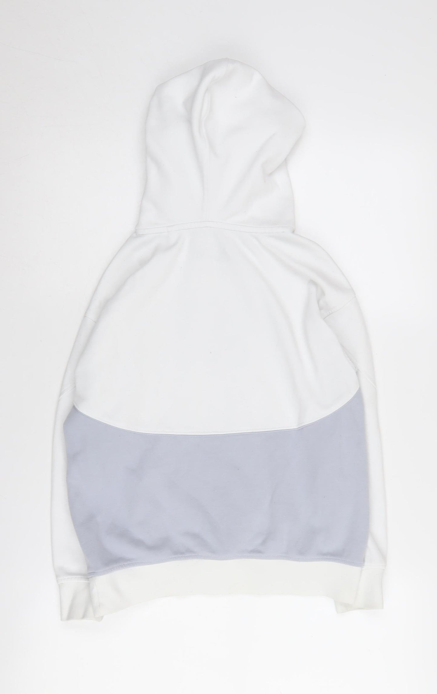 Kappa Boys White Hoodie, Logo Accent, Size 9 Years