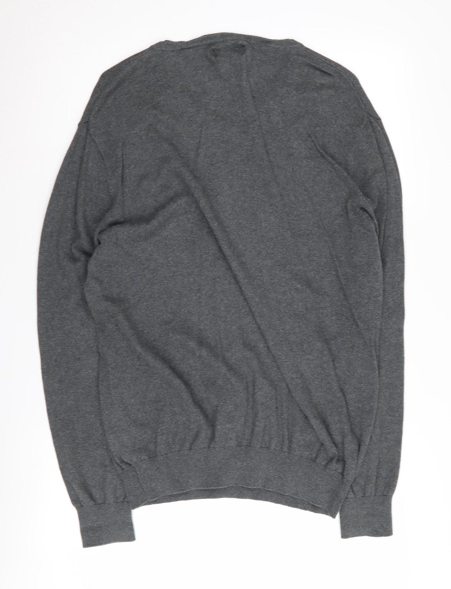 Jeff Banks Men's Grey V-Neck Pullover Jumper M