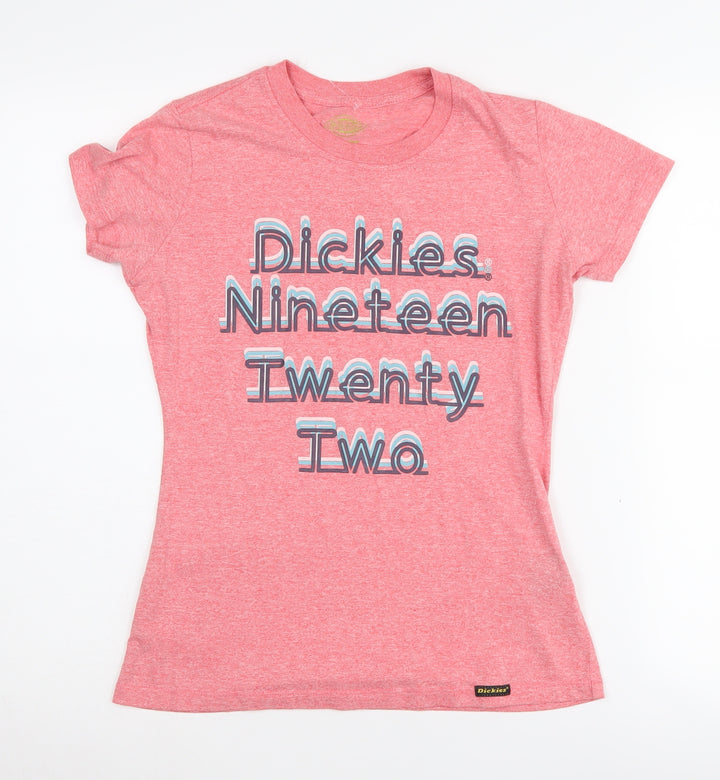 Dickies Women's Pink Retro T-Shirt, Size M, Casual Wear