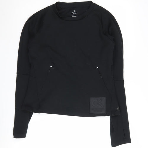 Calvin Klein Women's Black Pullover Sweatshirt M