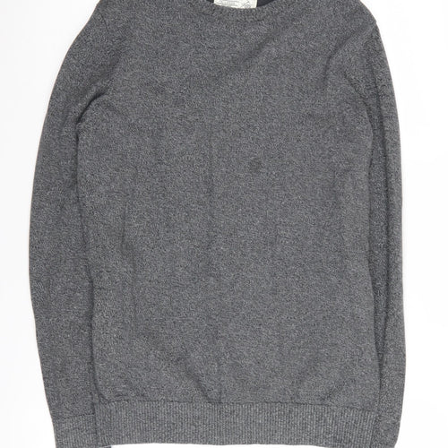 Jack & Jones Men's Grey Small Pullover Jumper