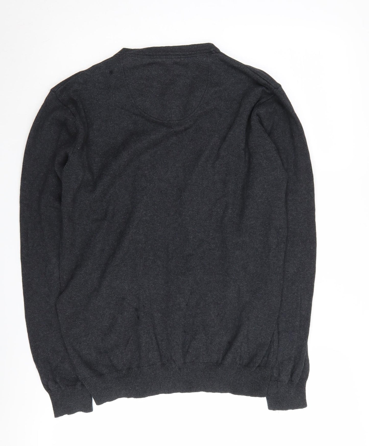 Jeff Banks Men's Black S Cotton Cashmere Pullover Jumper