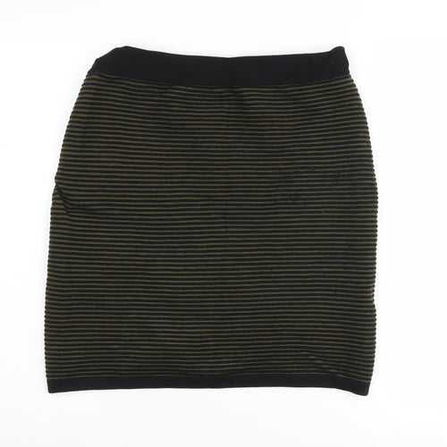 Banana Republic Women's Green Striped Skirt M