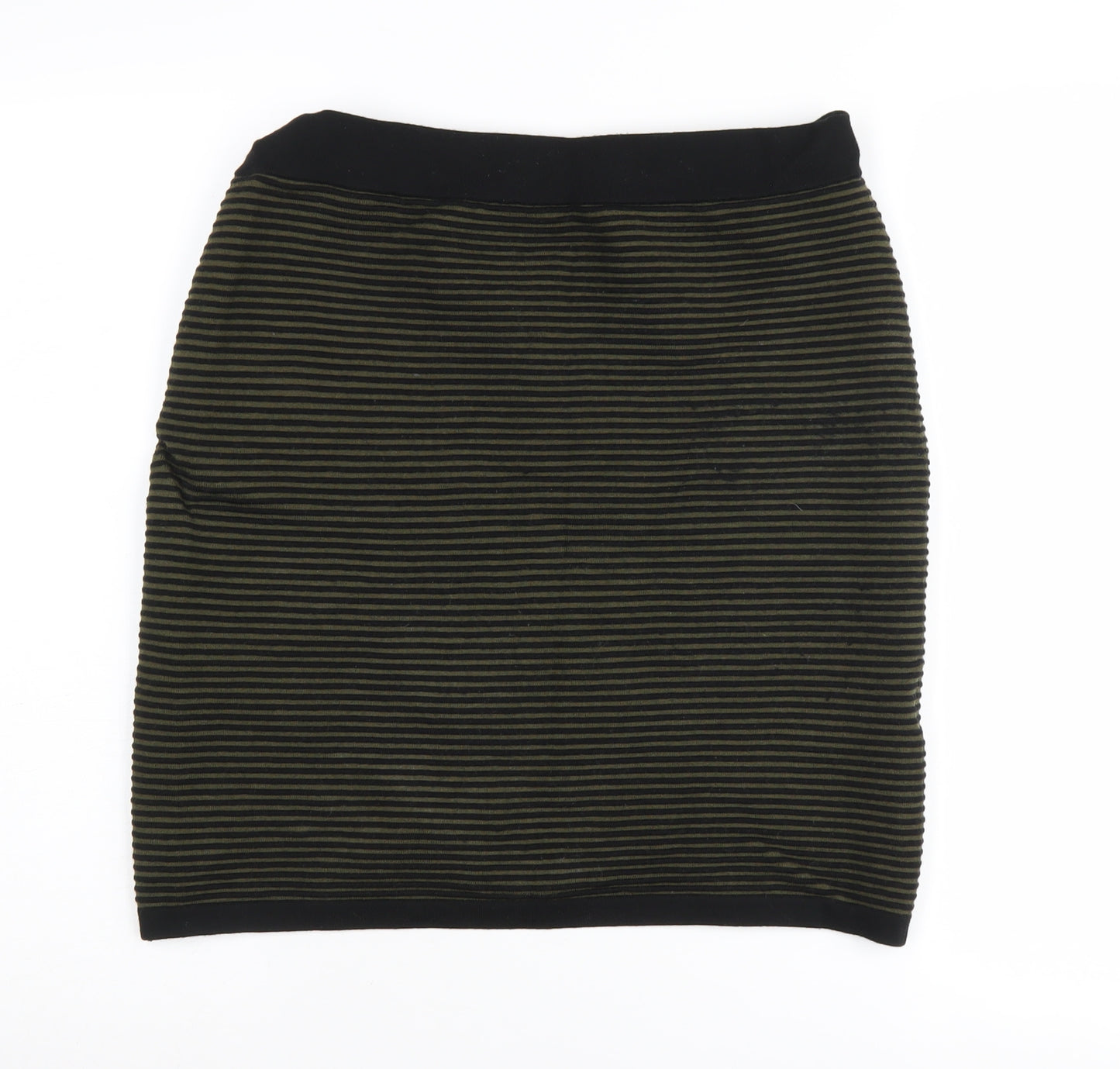 Banana Republic Women's Green Striped Skirt M