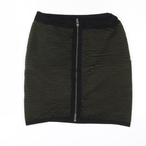 Banana Republic Women's Green Striped Skirt M