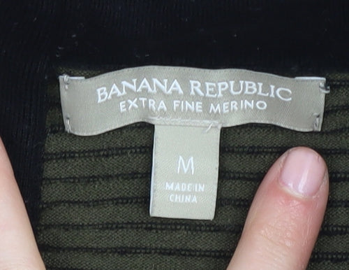 Banana Republic Women's Green Striped Skirt M