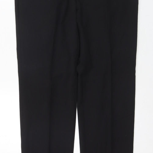 Harry Brown Men's Black Wool Trousers, Size 36