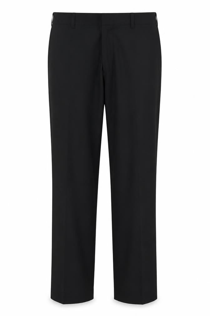 Front view of Marks & Spencer Men's Black Dress Pants, size L
