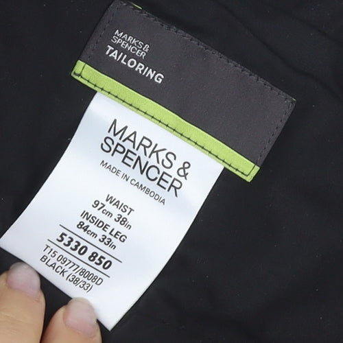 Marks & Spencer Men's Black Dress Pants Size L