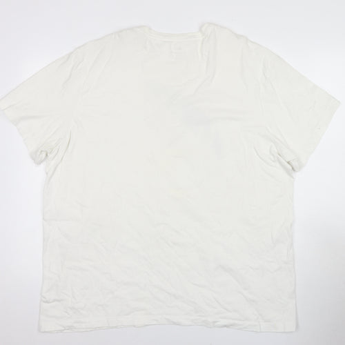 Nike Men's White 2XL Sport T-Shirt with Logo