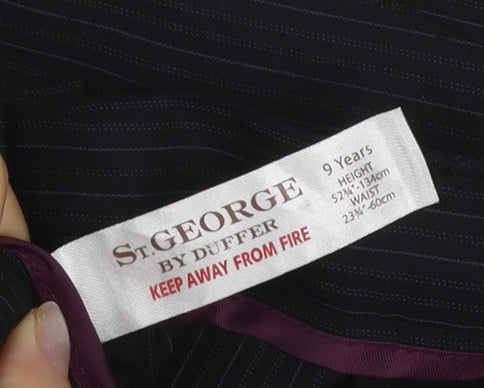 St. George by Duffer Boys Black Dress Pants 9 Years