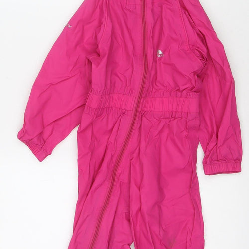Trespass Girls Pink Waterproof Jumpsuit 3-4 Years - Outdoor Activewear