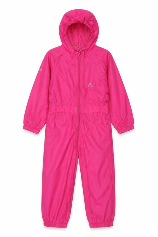 Trespass Girls Pink Waterproof Jumpsuit 3-4 Years - Outdoor Activewear