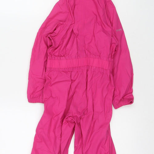 Trespass Girls Pink Waterproof Jumpsuit 3-4 Years - Outdoor Activewear