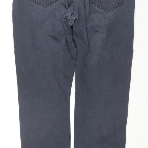 Lee Men's Grey Straight Fit Jeans W38 L32