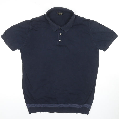 Maison du Polo Blue Men's Polo Shirt L, Casual Classic