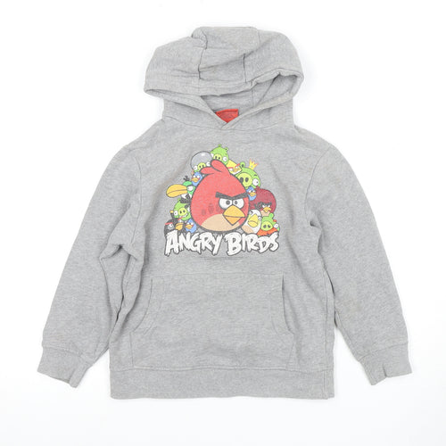 Next Boys Grey Angry Birds Pullover Hoodie 7 Years