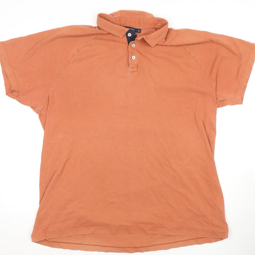 French Connection Men's Orange 2XL Polo Shirt