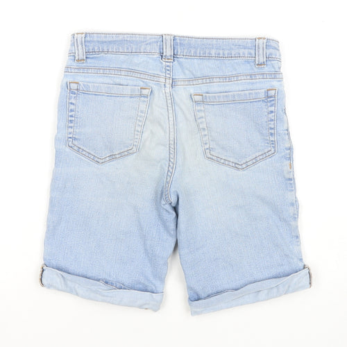 Lands' End Boys Blue Denim Bermuda Shorts 8-9 Years