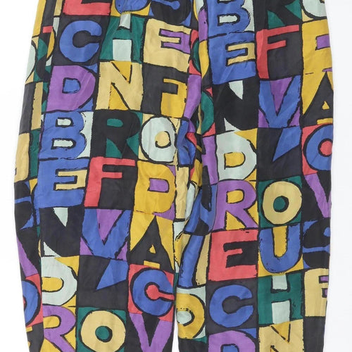 Dennise Women's Multicoloured Silk Jogger Trousers M