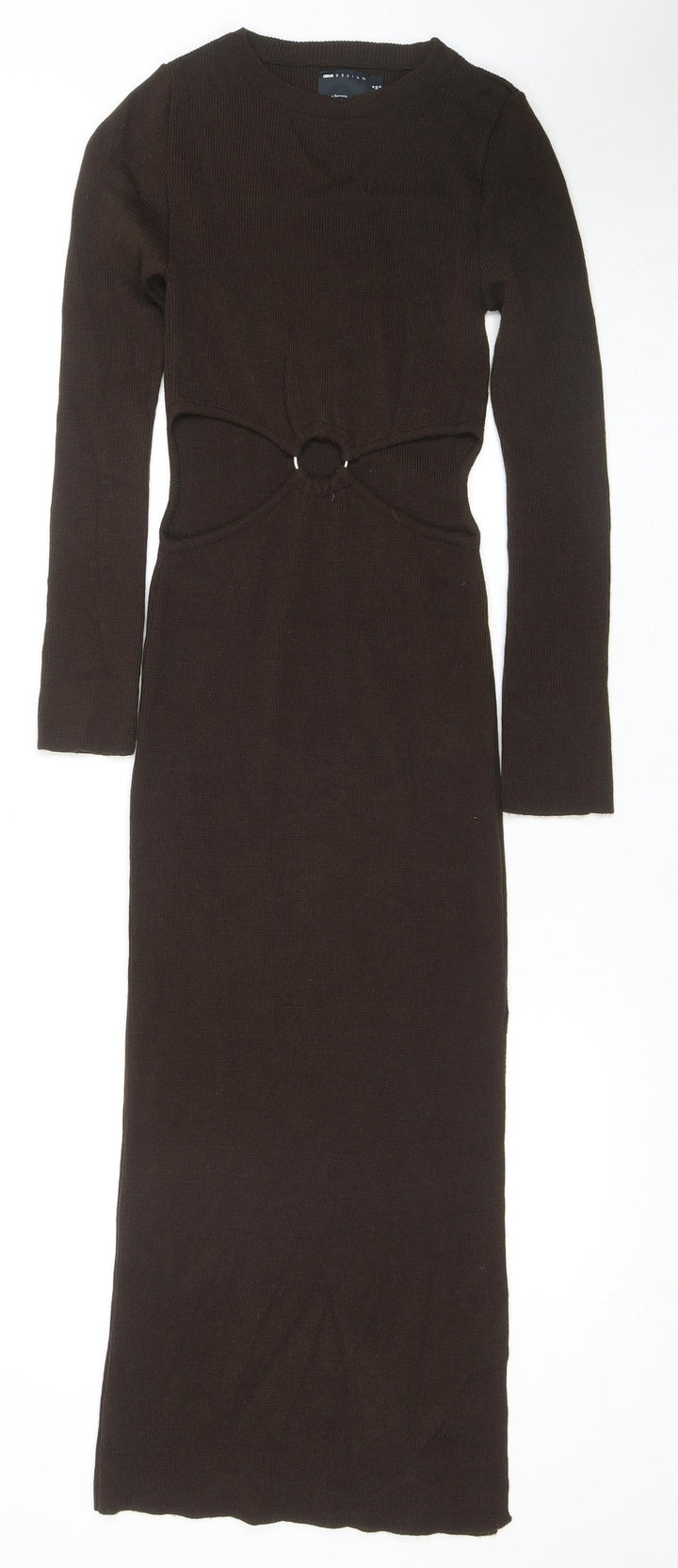 ASOS Women's Brown Midi Bodycon Dress Size 4