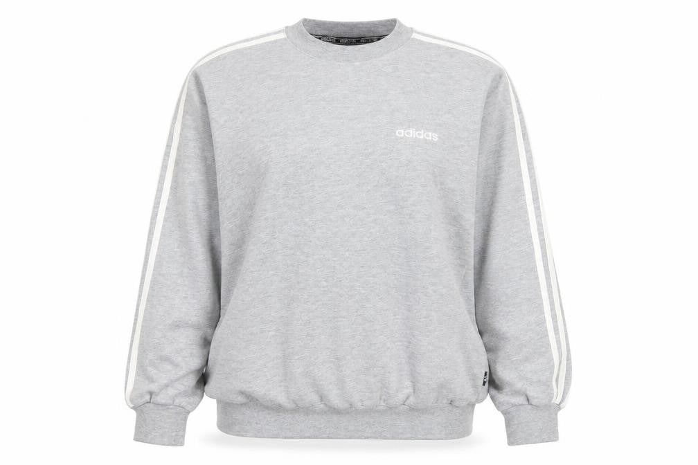 Adidas Unisex Grey Logo Sweatshirt, Size 12, Long Sleeve