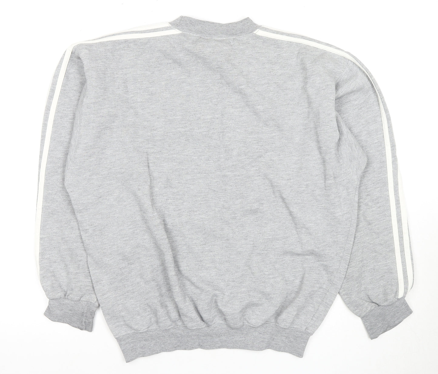 Adidas Unisex Grey Logo Sweatshirt, Size 12, Long Sleeve