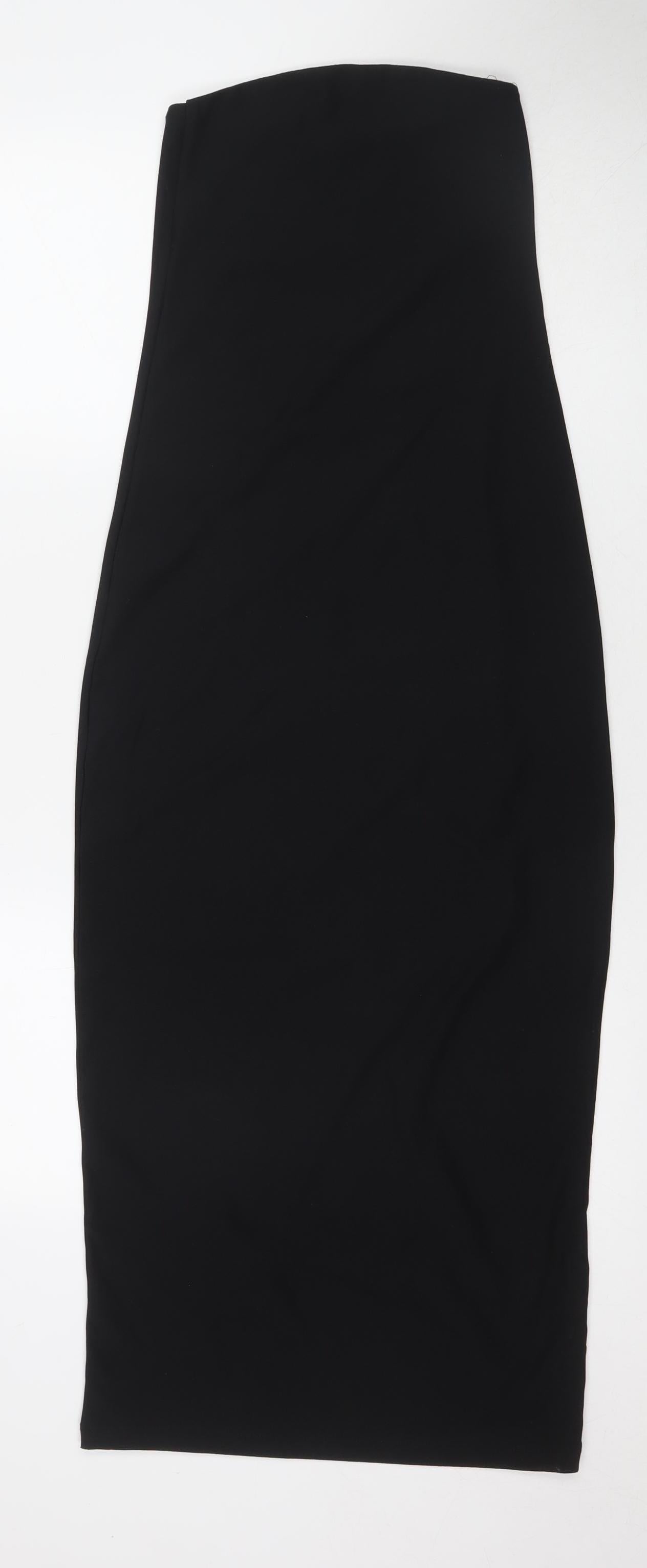 Collusion Women's Black Bodycon Midi Dress Size 6