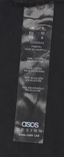 ASOS DESIGN Women's Black Camisole Tank Top Size 4