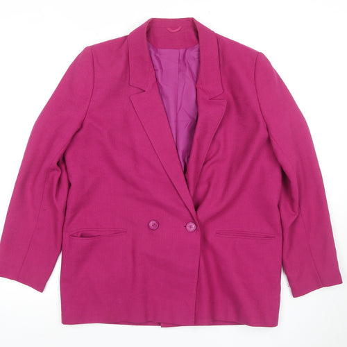 Richards Women's Pink Double-Breasted Suit Jacket