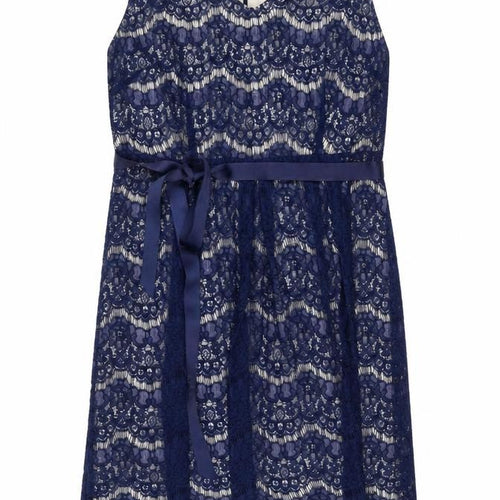 BHS Women’s Blue Sleeveless Lace Dress Size 20