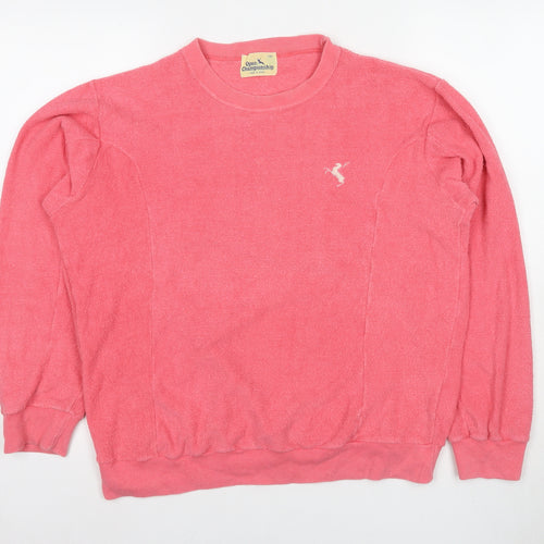 Open Championship Unisex Pink Pullover Sweatshirt, Size 18
