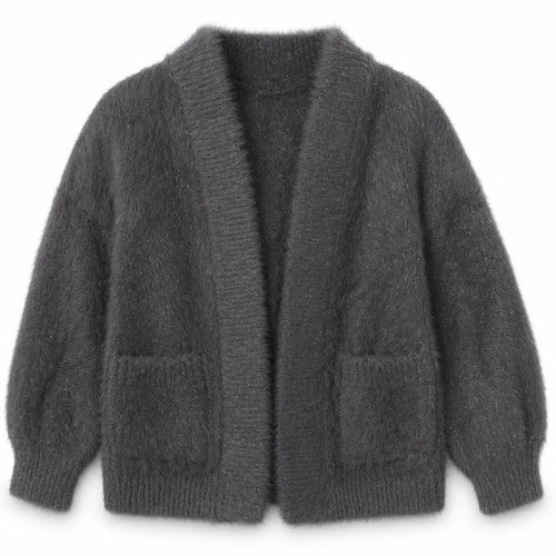 Next Girls Grey Cardigan 6 Years - Sparkly Long Sleeve