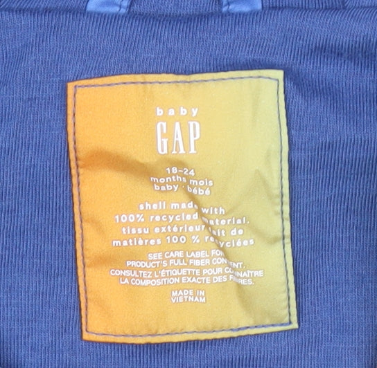 GAP Unisex Baby Multicoloured Puffer Jacket 18-24 Months