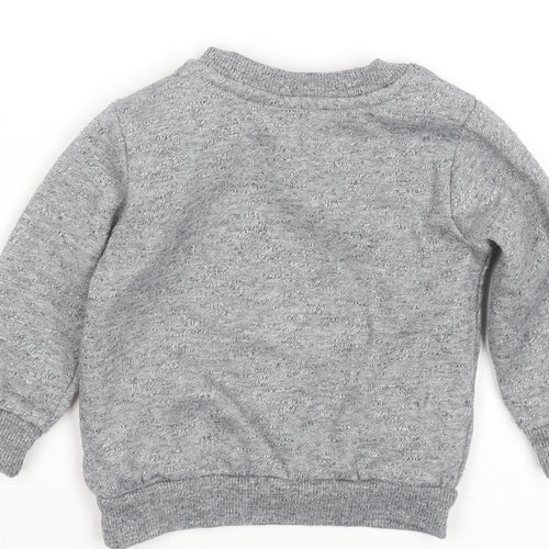 Disney Grey Mickey Mouse Jumper 6-9 Months