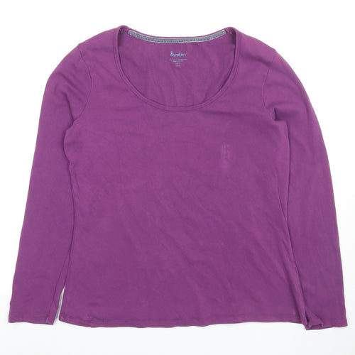 Boden Women's Purple Long Sleeve T-Shirt Size 18