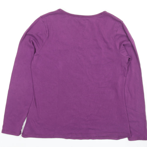 Boden Women's Purple Long Sleeve T-Shirt Size 18