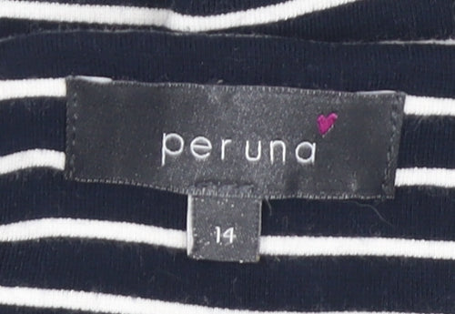Marks and Spencer Women's Black & White Striped Shift Dress
