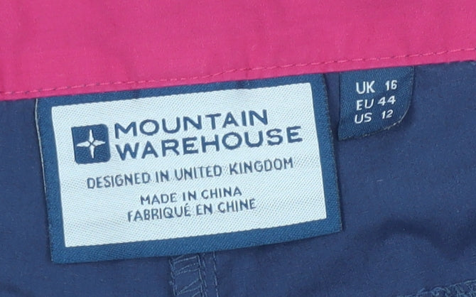 Mountain Warehouse Women's Blue Trousers UK 16
