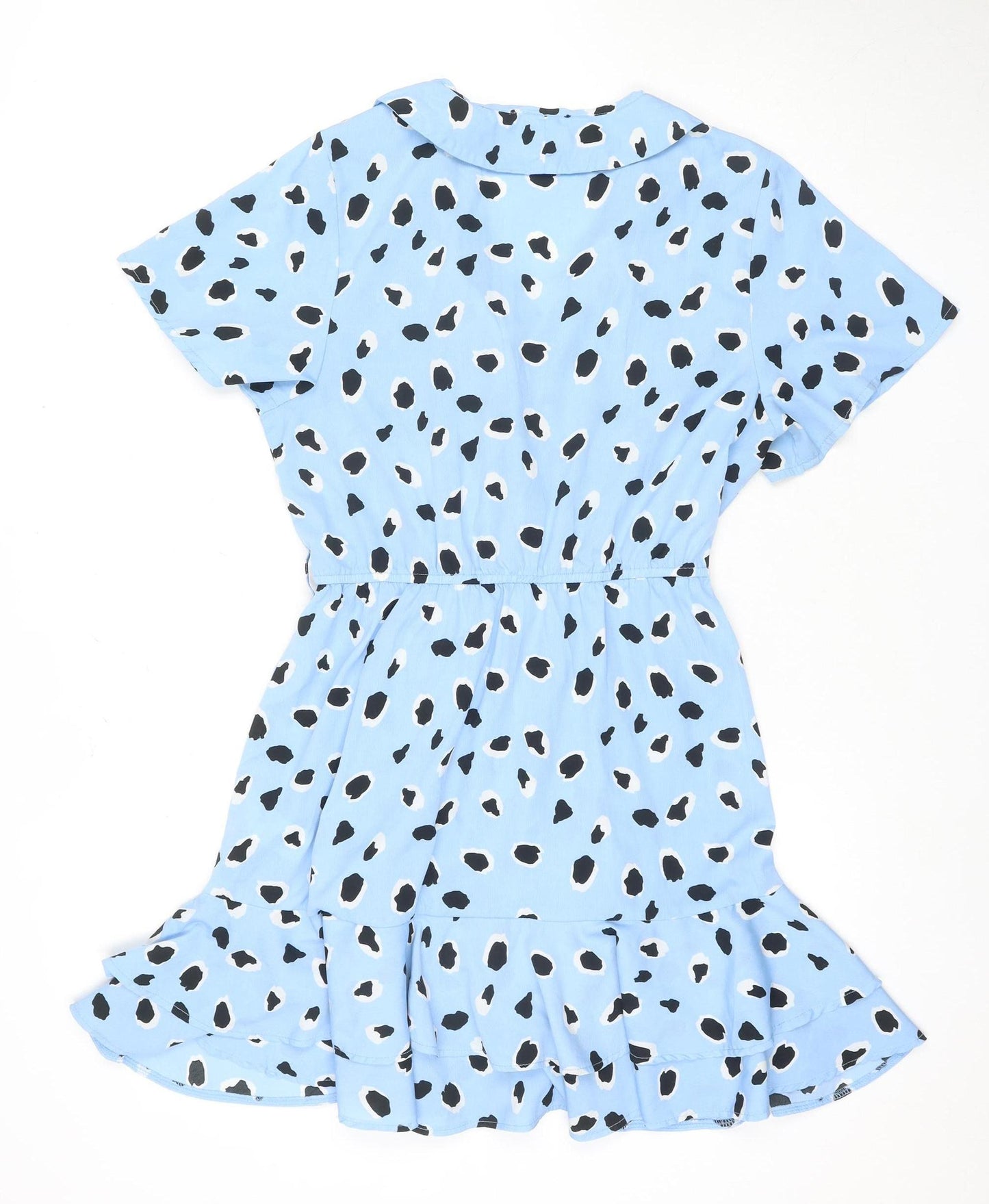 Quiz Women's Blue Animal Print Dress Size 14
