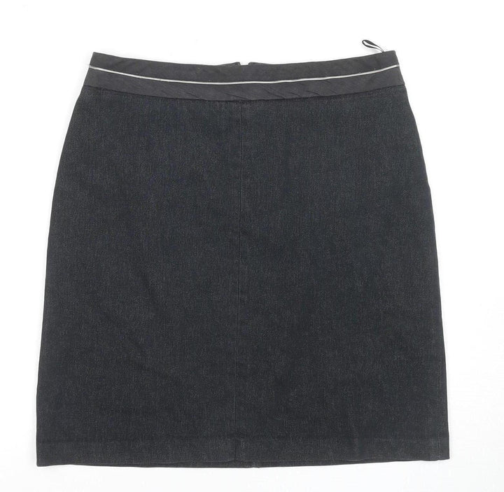Per Una Women’s Black Knee Length Pencil Skirt Size 14