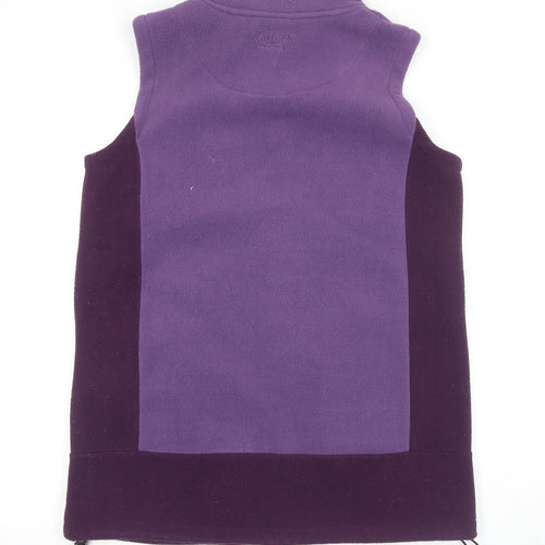 Cotton Traders Women's Purple Fleece Waistcoat XS