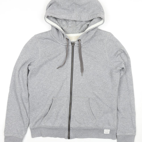 L.O.G.G. Unisex Grey Full Zip Hoodie, Size 12