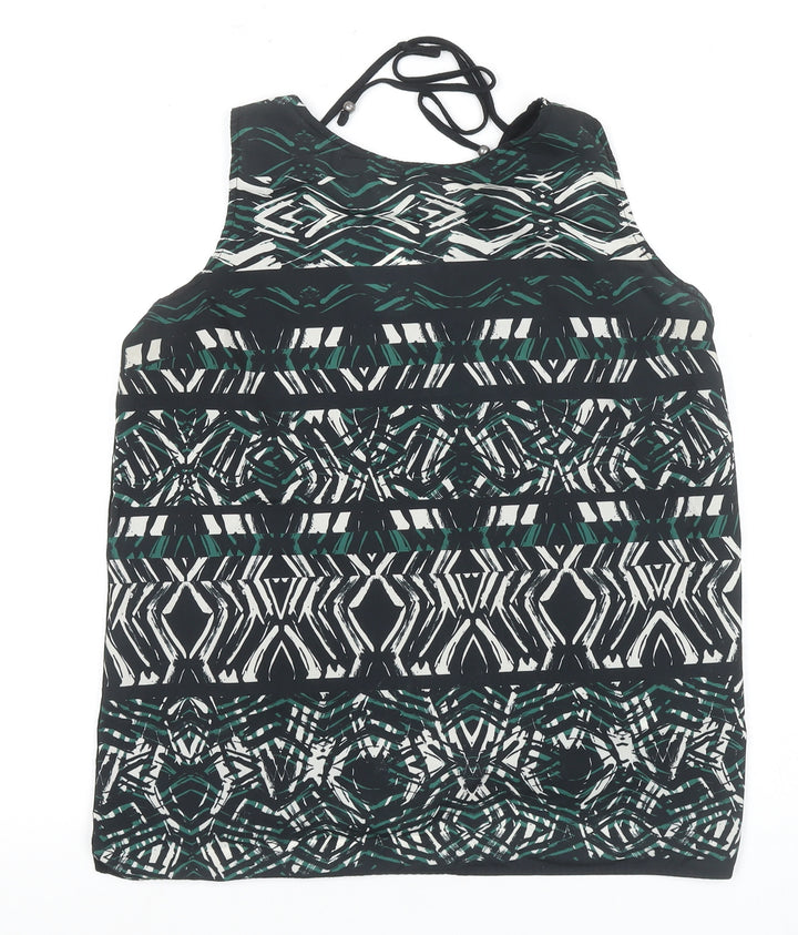Warehouse Women's Multicoloured Geometric Tank Top Size 14