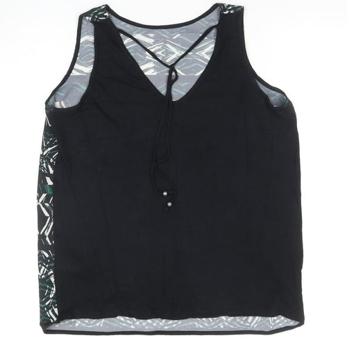 Warehouse Women's Multicoloured Geometric Tank Top Size 14