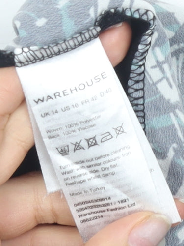 Warehouse Women's Multicoloured Geometric Tank Top Size 14