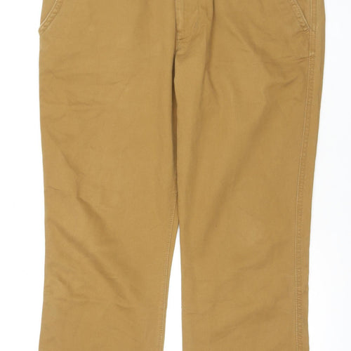 American Eagle Outfitters Men's Brown Chino Trousers, Size 36, Regular Fit