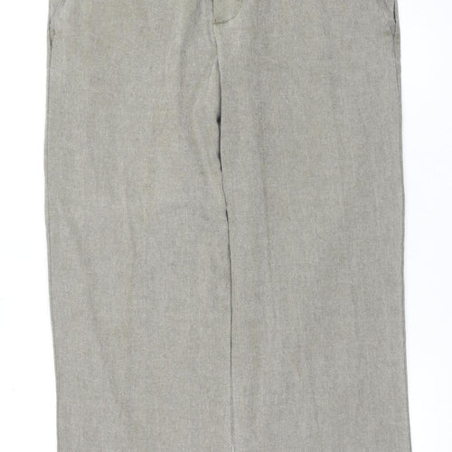Monsoon Men's Beige Flat Front Trousers, Size 34